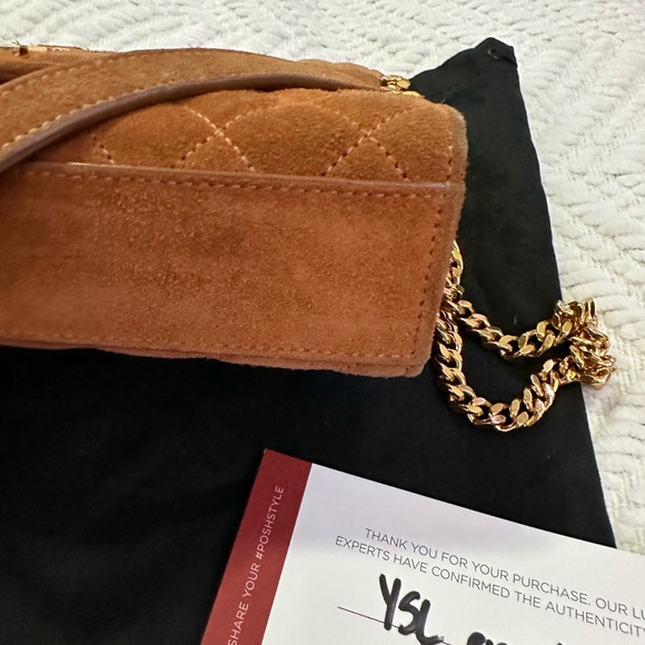 YSL Suede Medium Envelope Crossbody - Picture 3 of 9